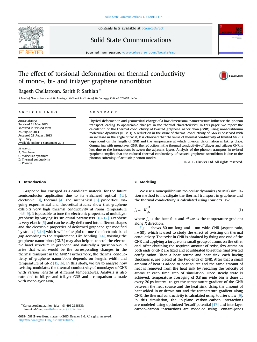 The effect of torsional deformation on thermal conductivity of mono-, bi- and trilayer graphene nanoribbon