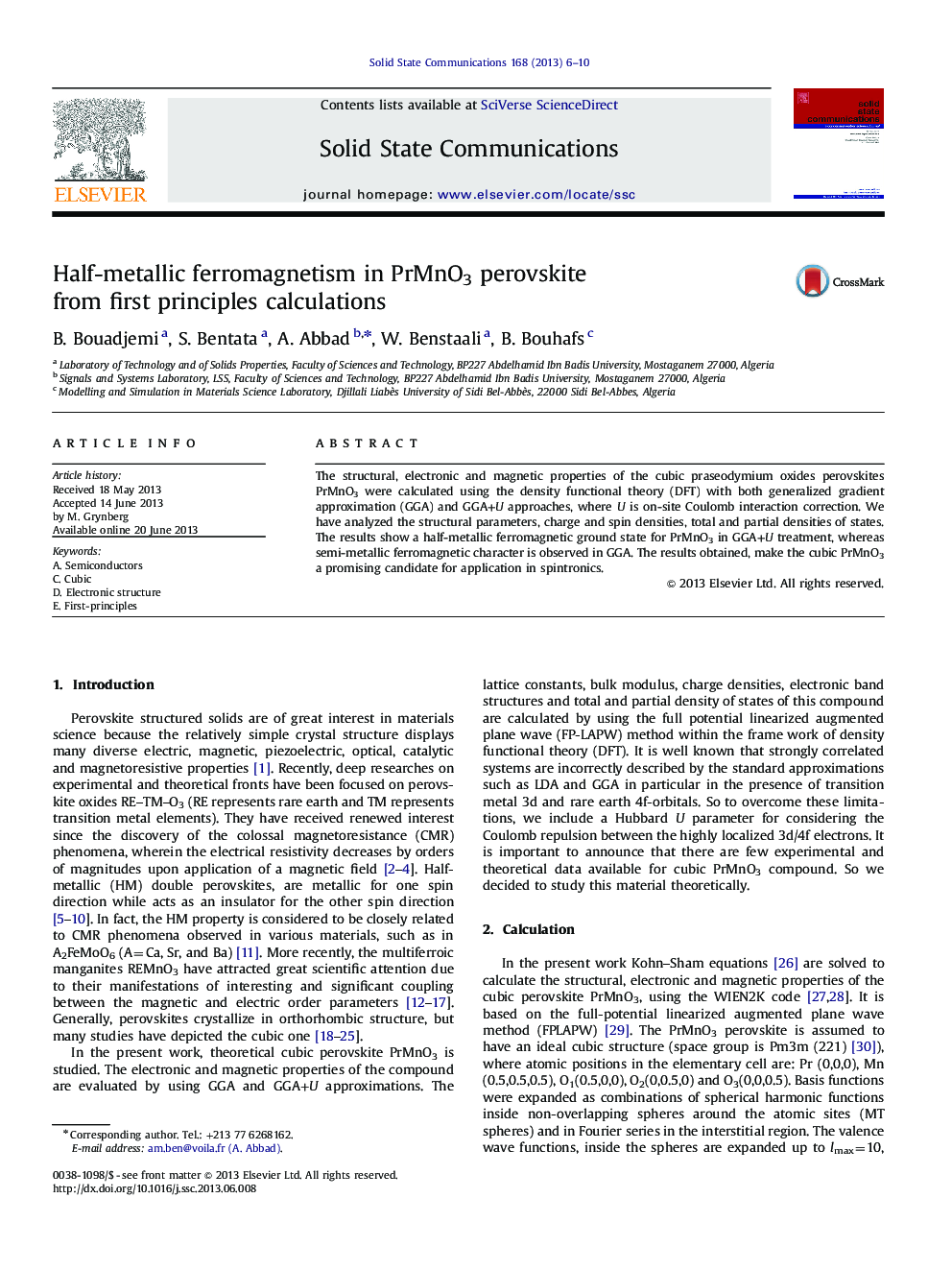 Half-metallic ferromagnetism in PrMnO3 perovskite from first principles calculations