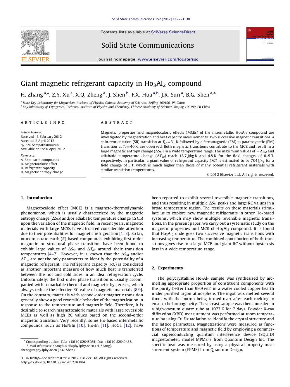 Giant magnetic refrigerant capacity in Ho3Al2 compound