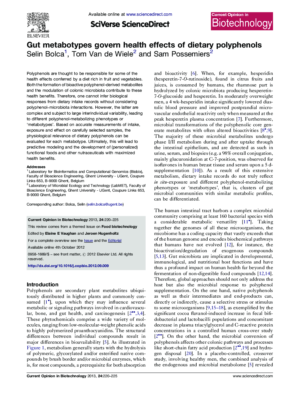 Gut metabotypes govern health effects of dietary polyphenols
