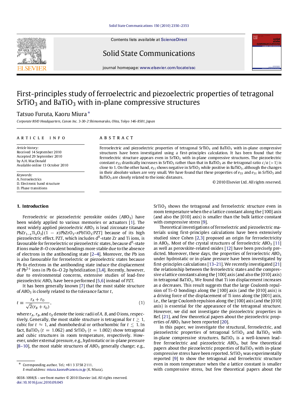 First-principles study of ferroelectric and piezoelectric properties of tetragonal SrTiO3 and BaTiO3 with in-plane compressive structures