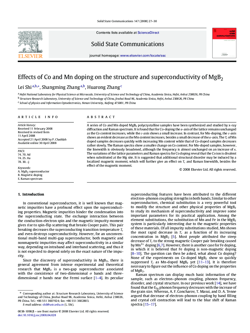 Effects of Co and Mn doping on the structure and superconductivity of MgB2
