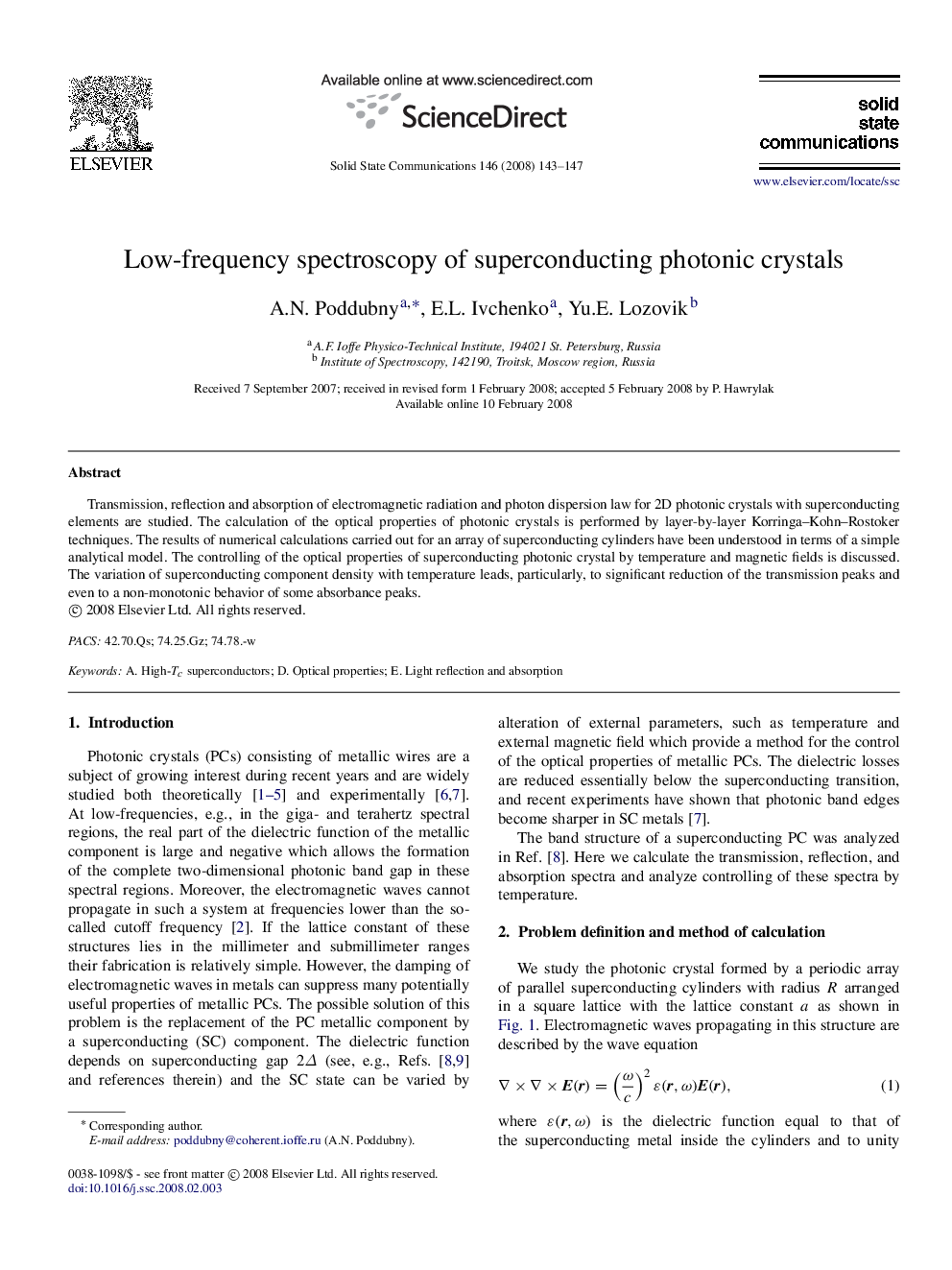 Low-frequency spectroscopy of superconducting photonic crystals