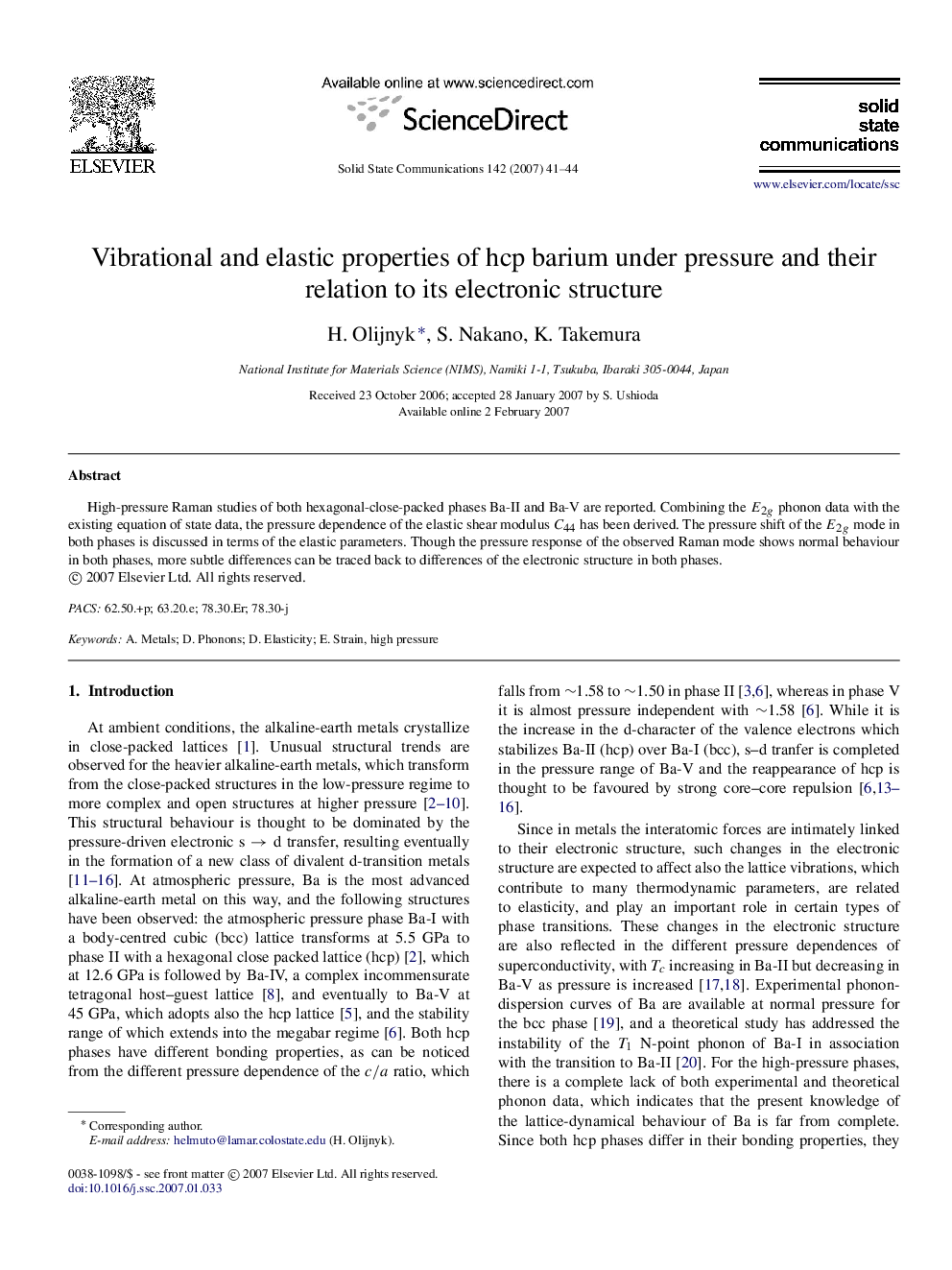 Vibrational and elastic properties of hcp barium under pressure and their relation to its electronic structure