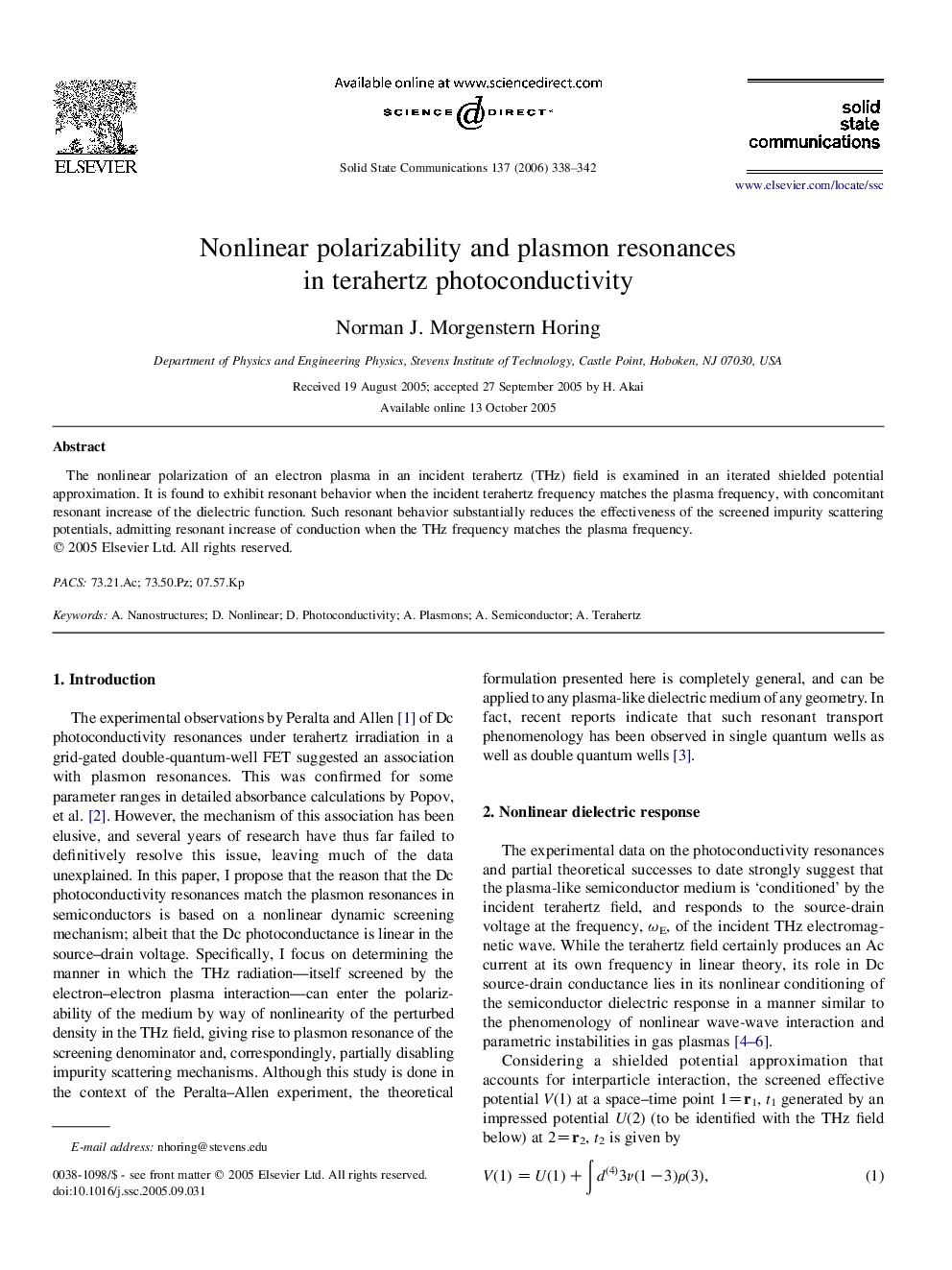 Nonlinear polarizability and plasmon resonances in terahertz photoconductivity