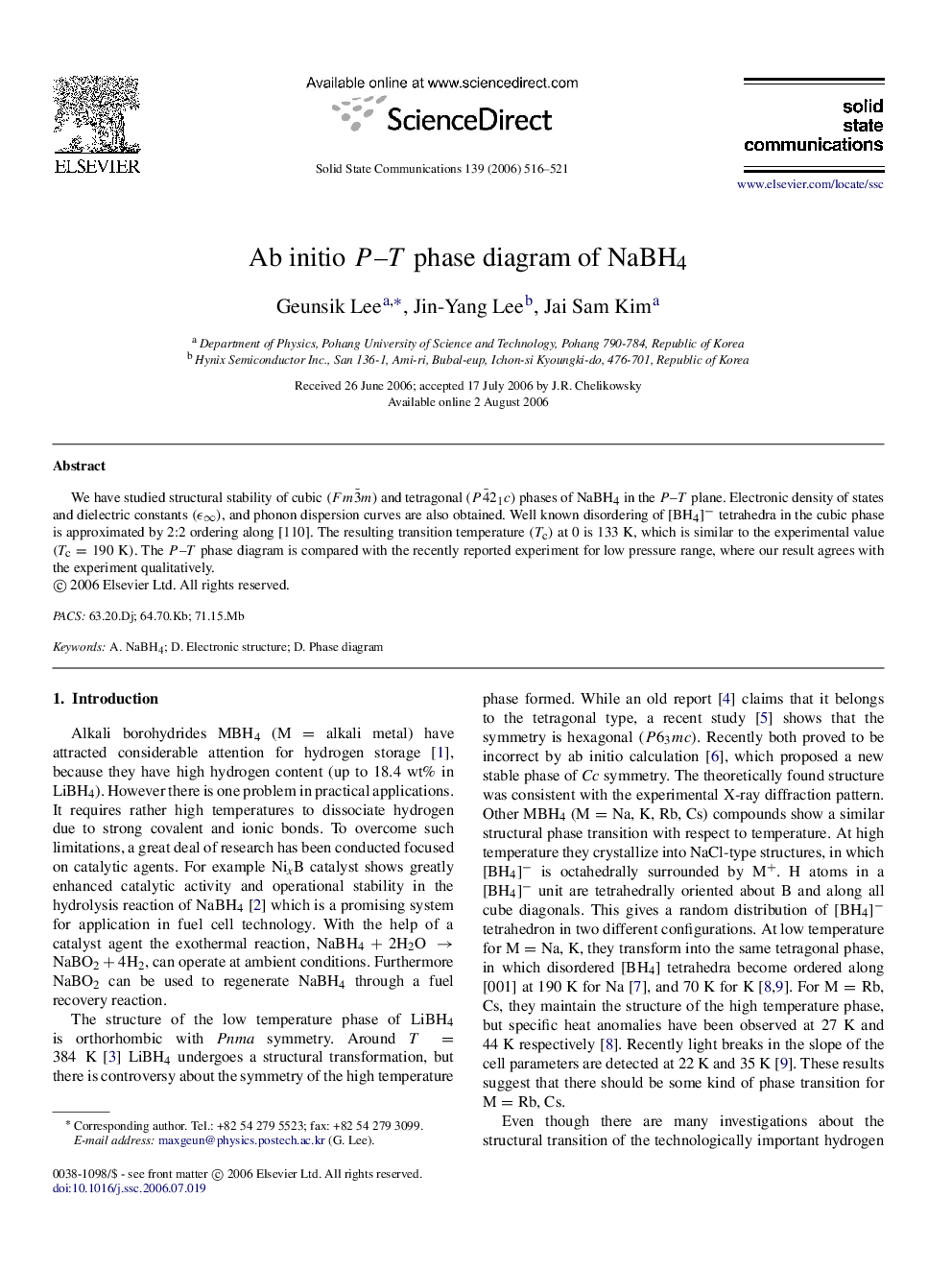 Ab initio PP–TT phase diagram of NaBH4