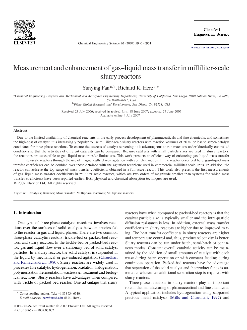 Measurement and enhancement of gas–liquid mass transfer in milliliter-scale slurry reactors