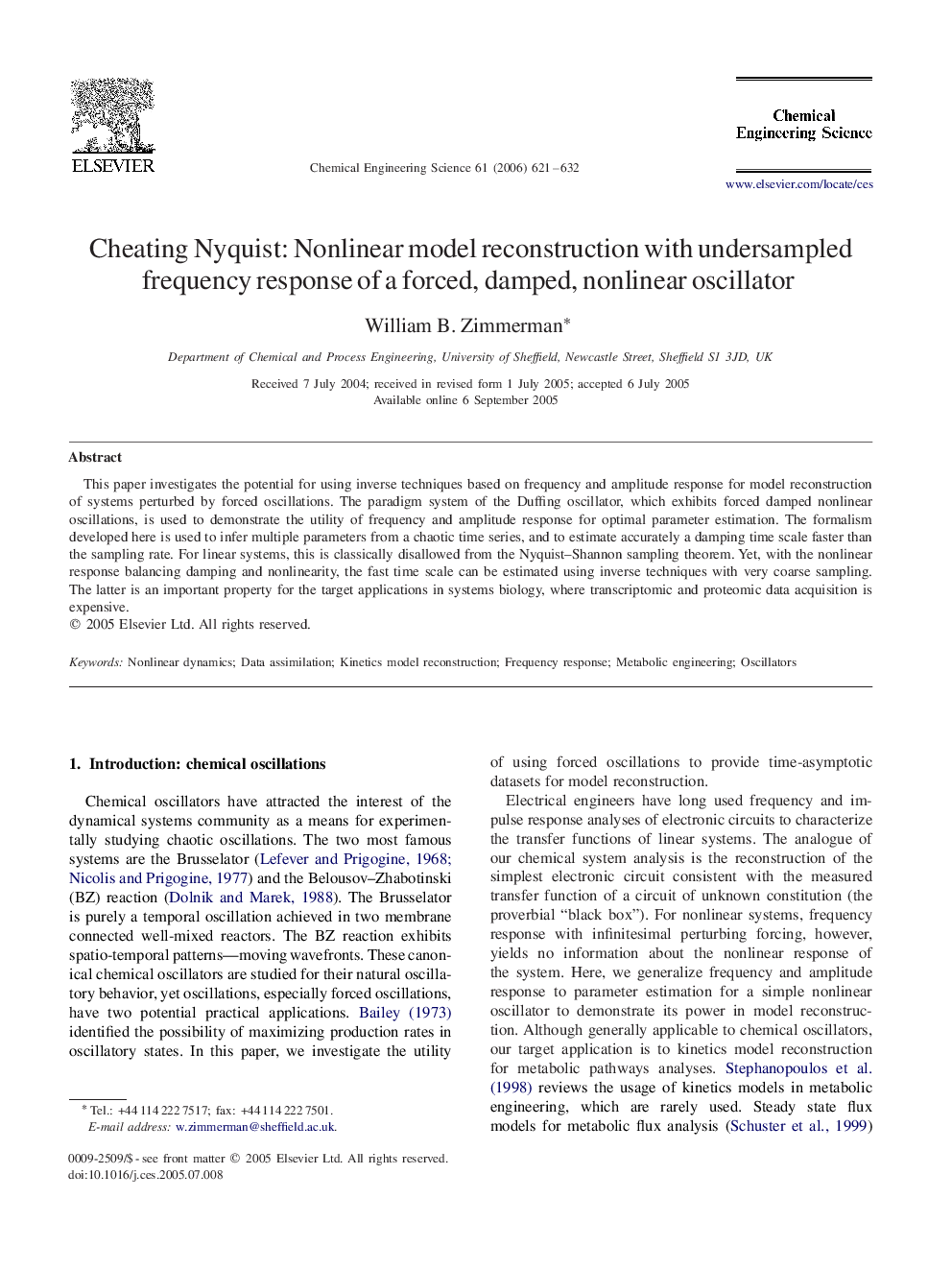 Cheating Nyquist: Nonlinear model reconstruction with undersampled frequency response of a forced, damped, nonlinear oscillator