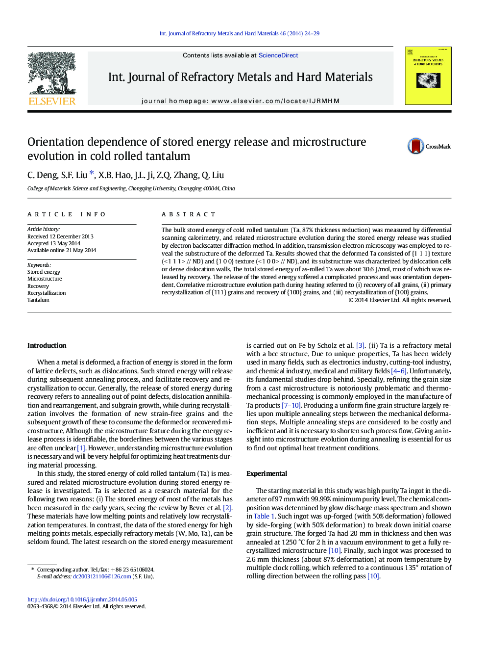 Orientation dependence of stored energy release and microstructure evolution in cold rolled tantalum