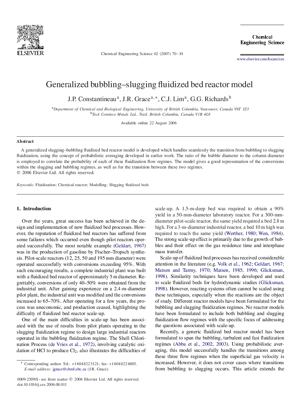 Generalized bubbling–slugging fluidized bed reactor model
