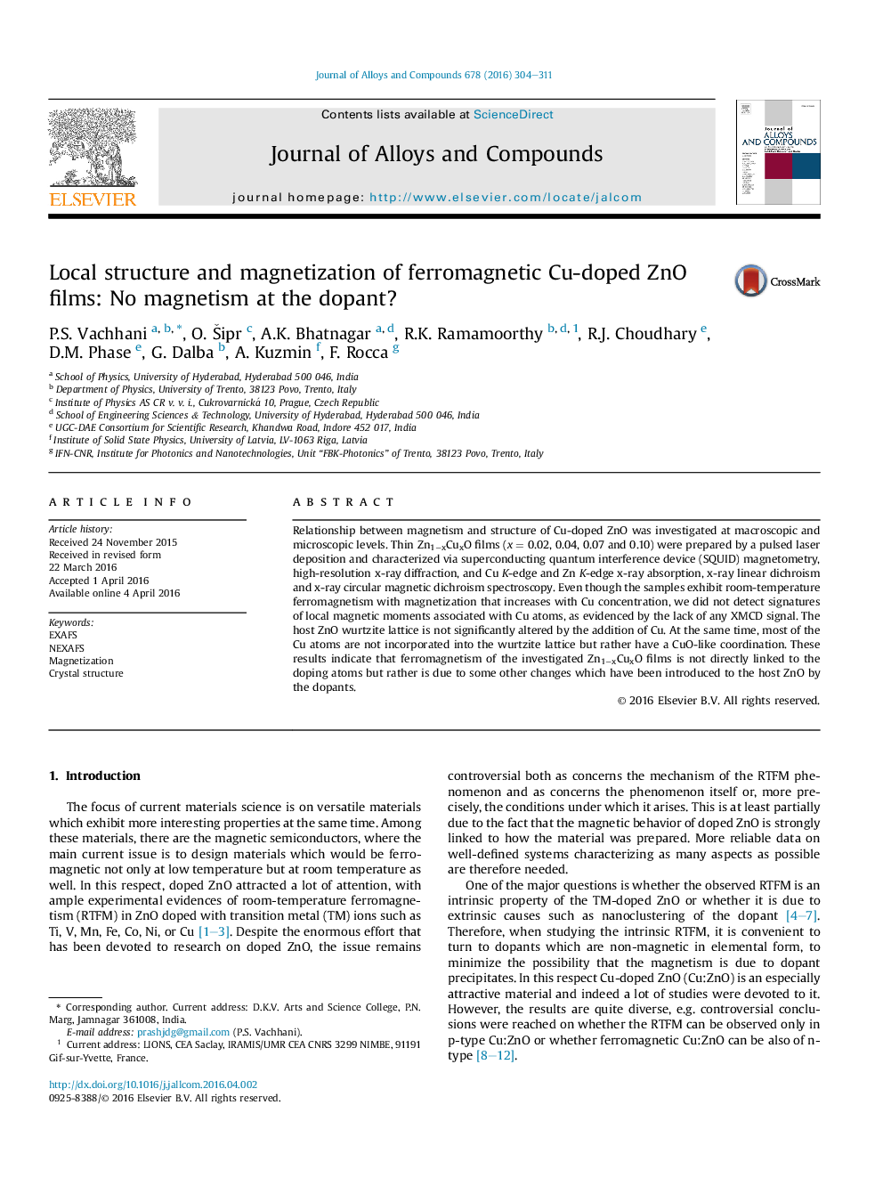 Local structure and magnetization of ferromagnetic Cu-doped ZnO films: No magnetism at the dopant?