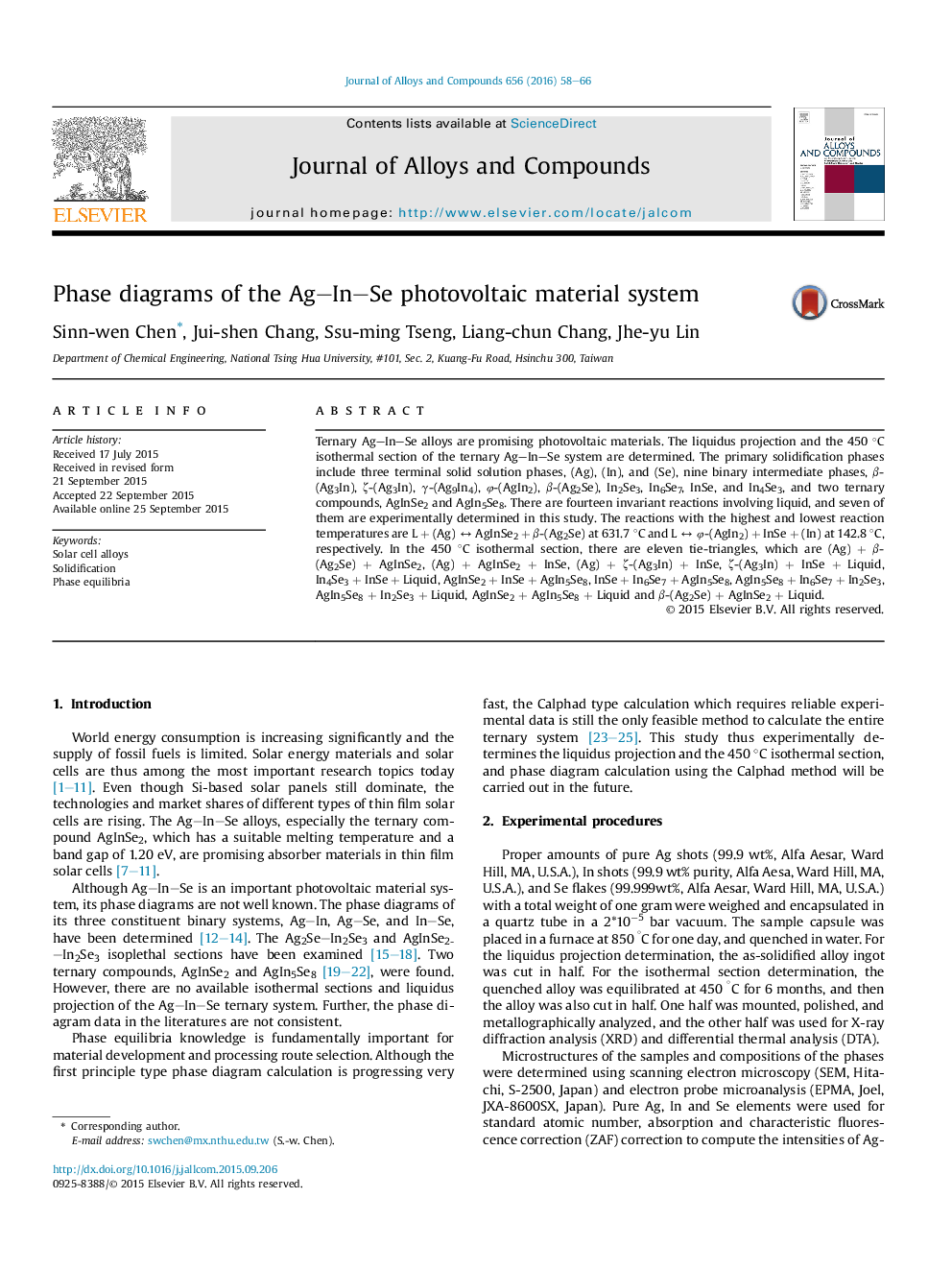 Phase diagrams of the Ag-In-Se photovoltaic material system