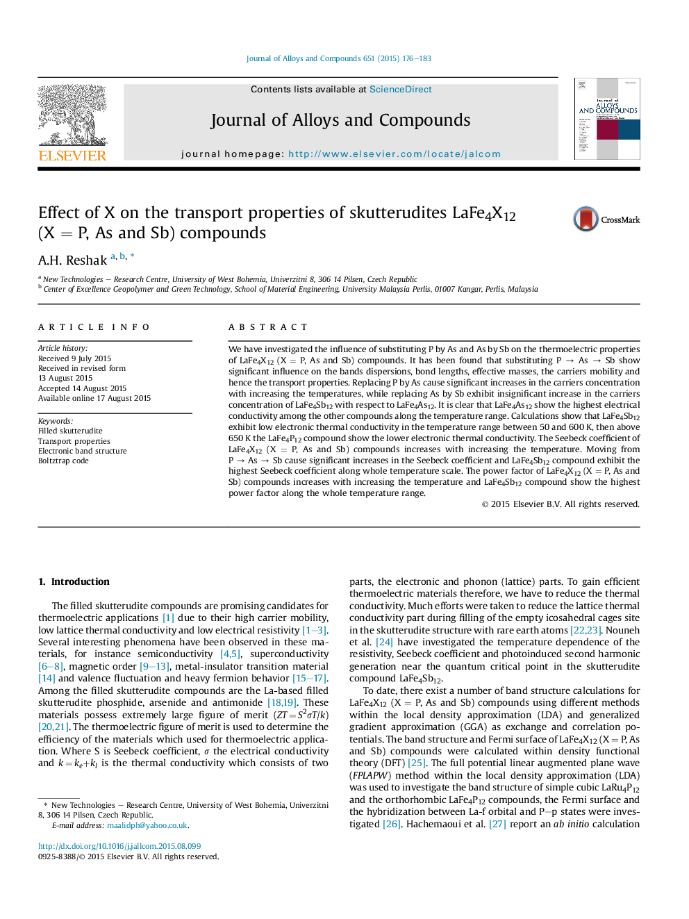 Effect of X on the transport properties of skutterudites LaFe4X12 (XÂ =Â P, As and Sb) compounds