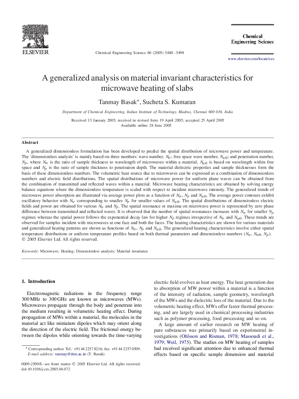 A generalized analysis on material invariant characteristics for microwave heating of slabs