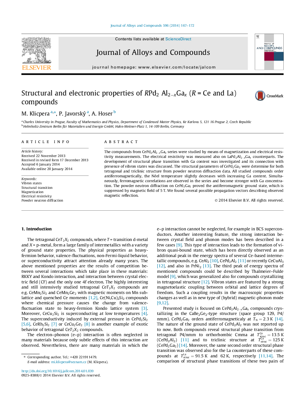 Structural and electronic properties of RPd2 Al2-xGax (RÂ =Â Ce and La) compounds