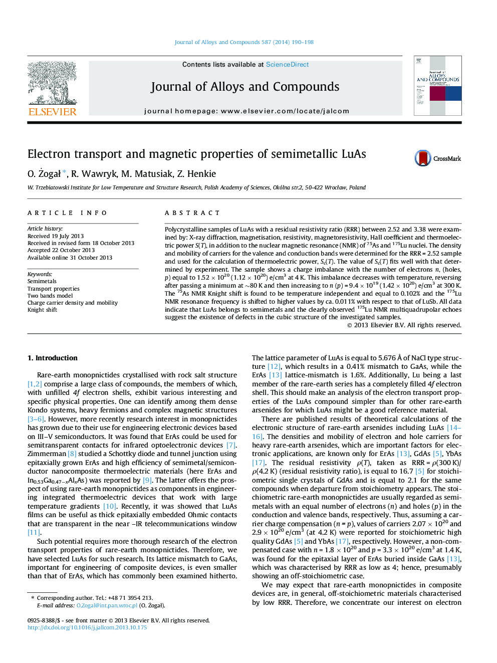 Electron transport and magnetic properties of semimetallic LuAs