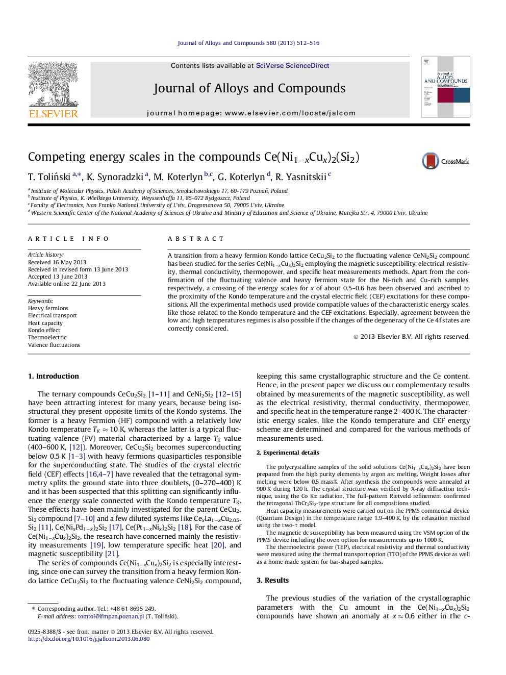 Competing energy scales in the compounds Ce(Ni1âxCux)2(Si2)