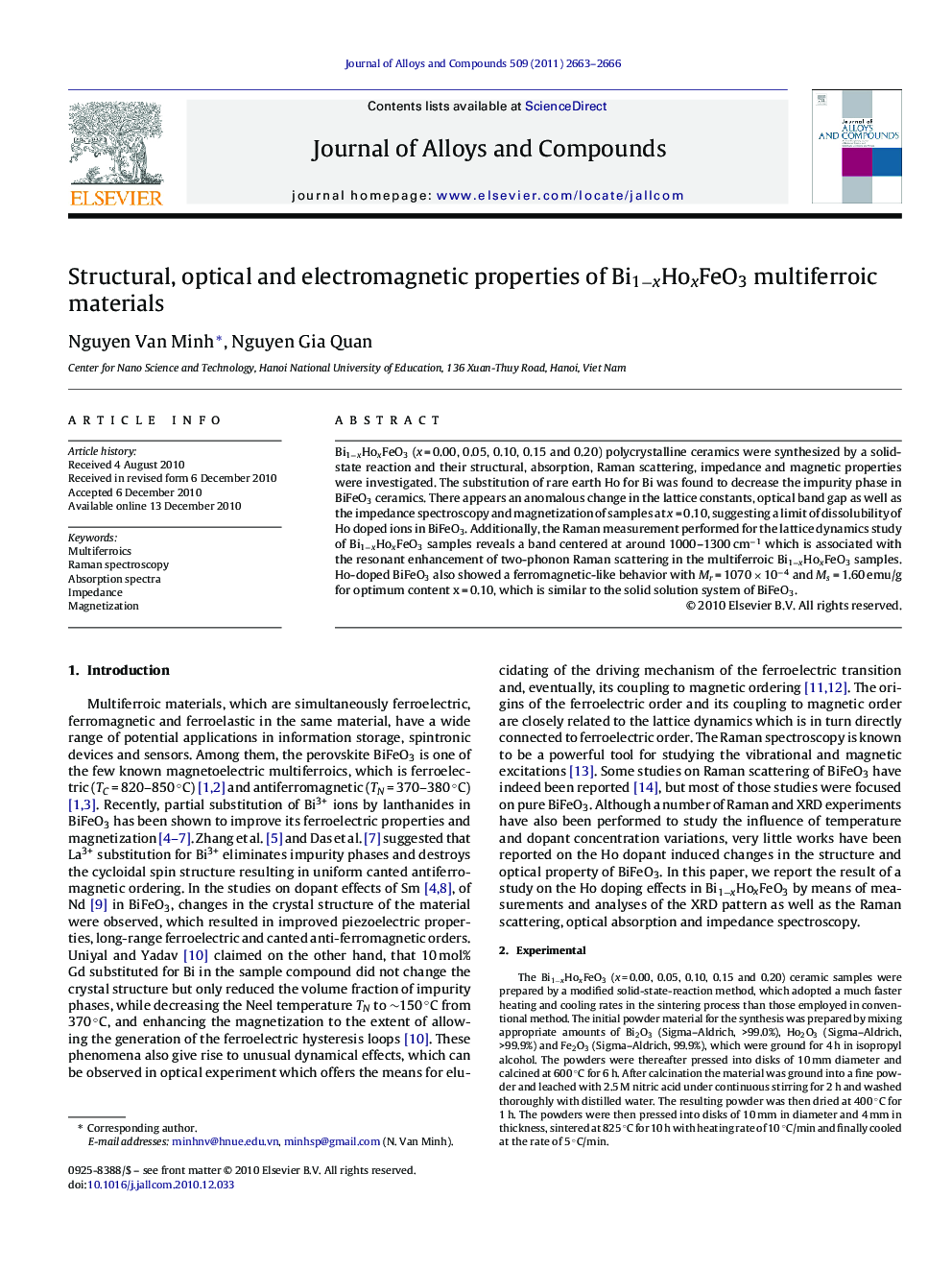 Structural, optical and electromagnetic properties of Bi1−xHoxFeO3 multiferroic materials