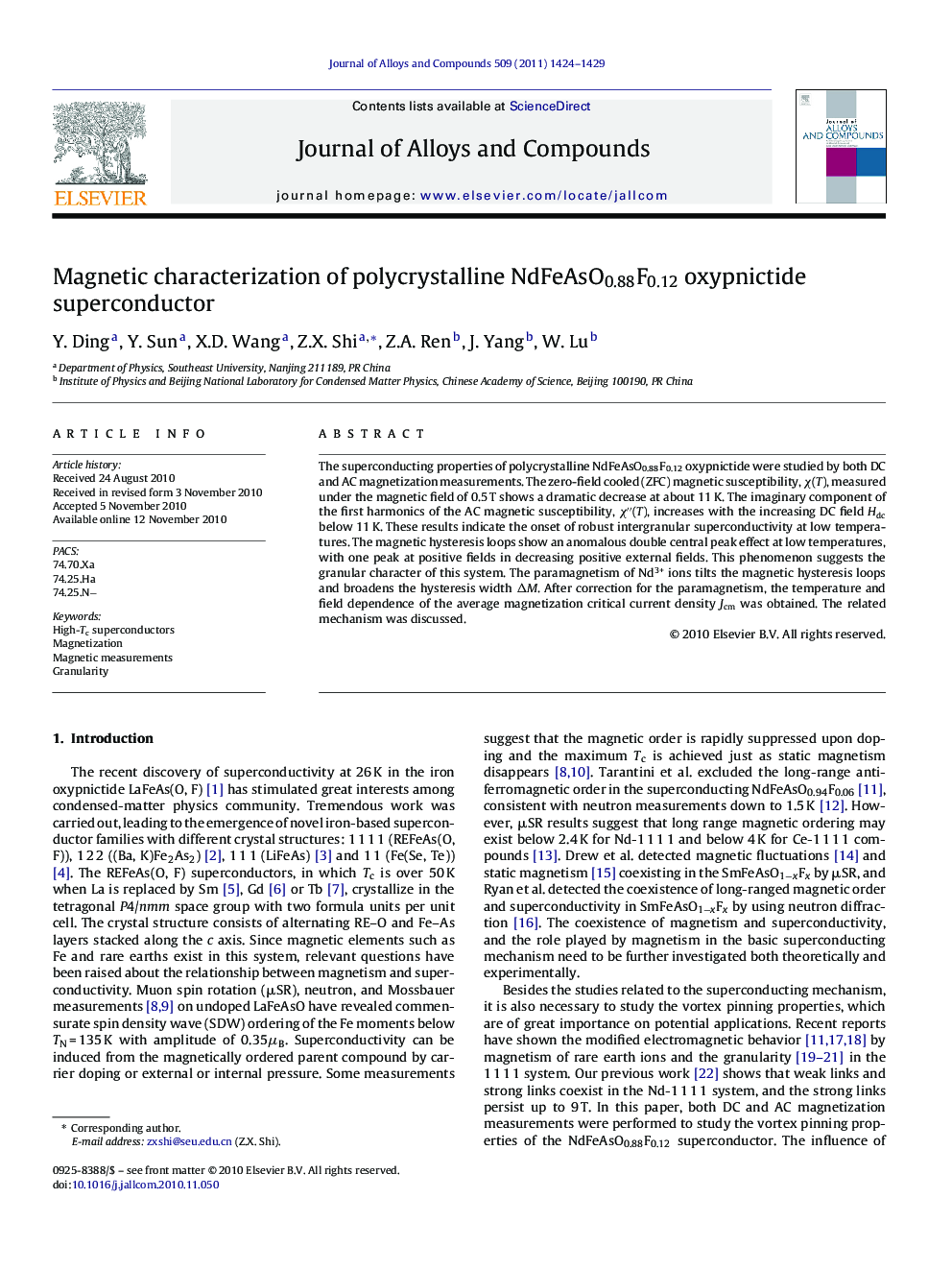 Magnetic characterization of polycrystalline NdFeAsO0.88F0.12 oxypnictide superconductor