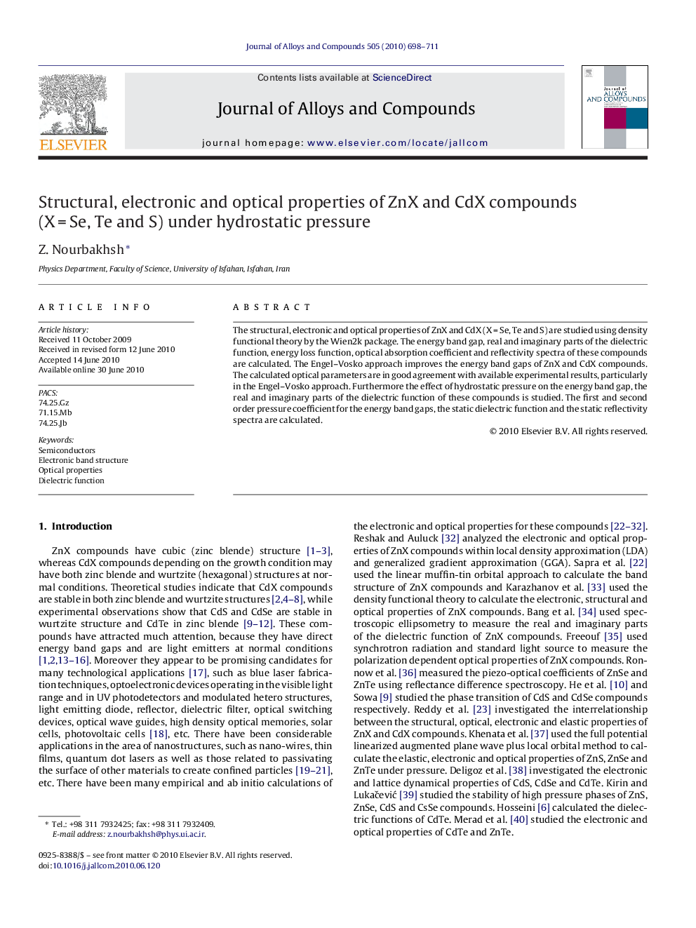 Structural, electronic and optical properties of ZnX and CdX compounds (X = Se, Te and S) under hydrostatic pressure