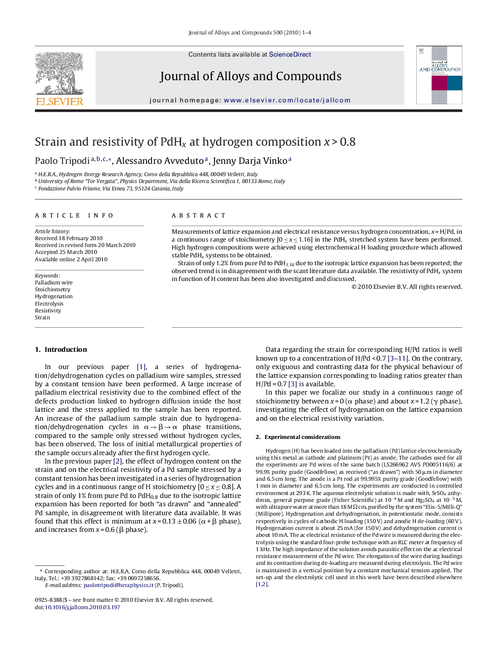 Strain and resistivity of PdHx at hydrogen composition x > 0.8