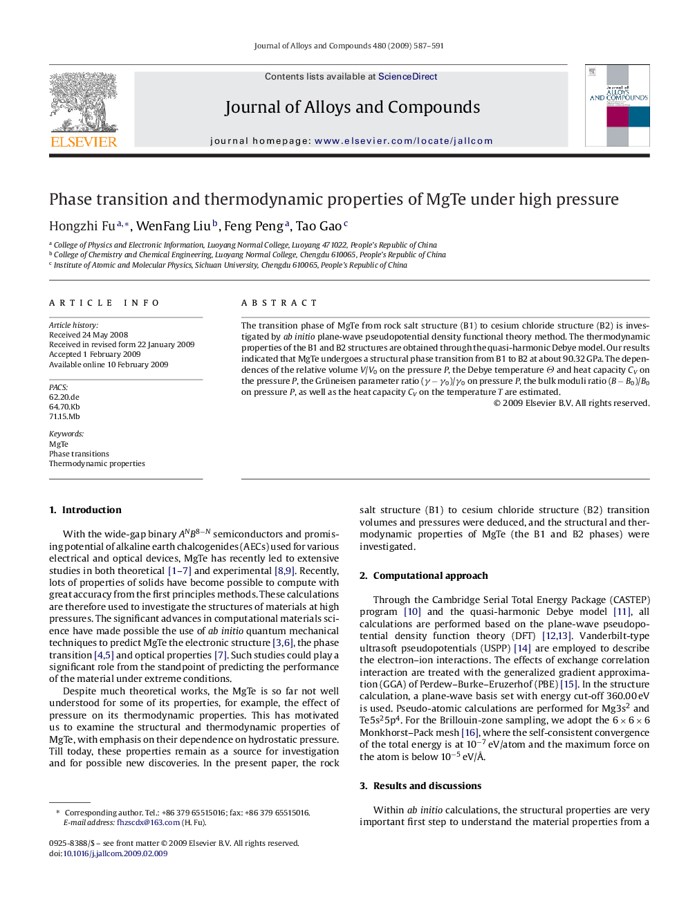 Phase transition and thermodynamic properties of MgTe under high pressure