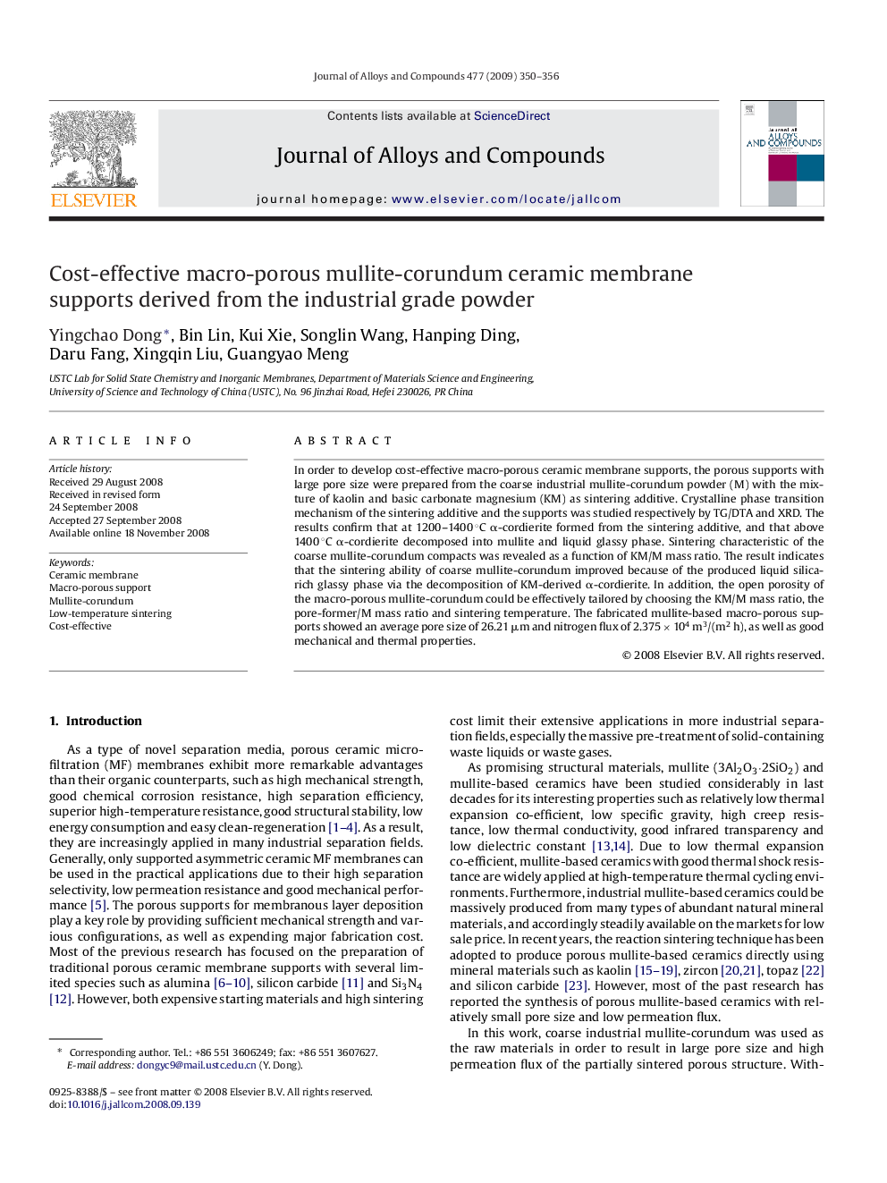 Cost-effective macro-porous mullite-corundum ceramic membrane supports derived from the industrial grade powder