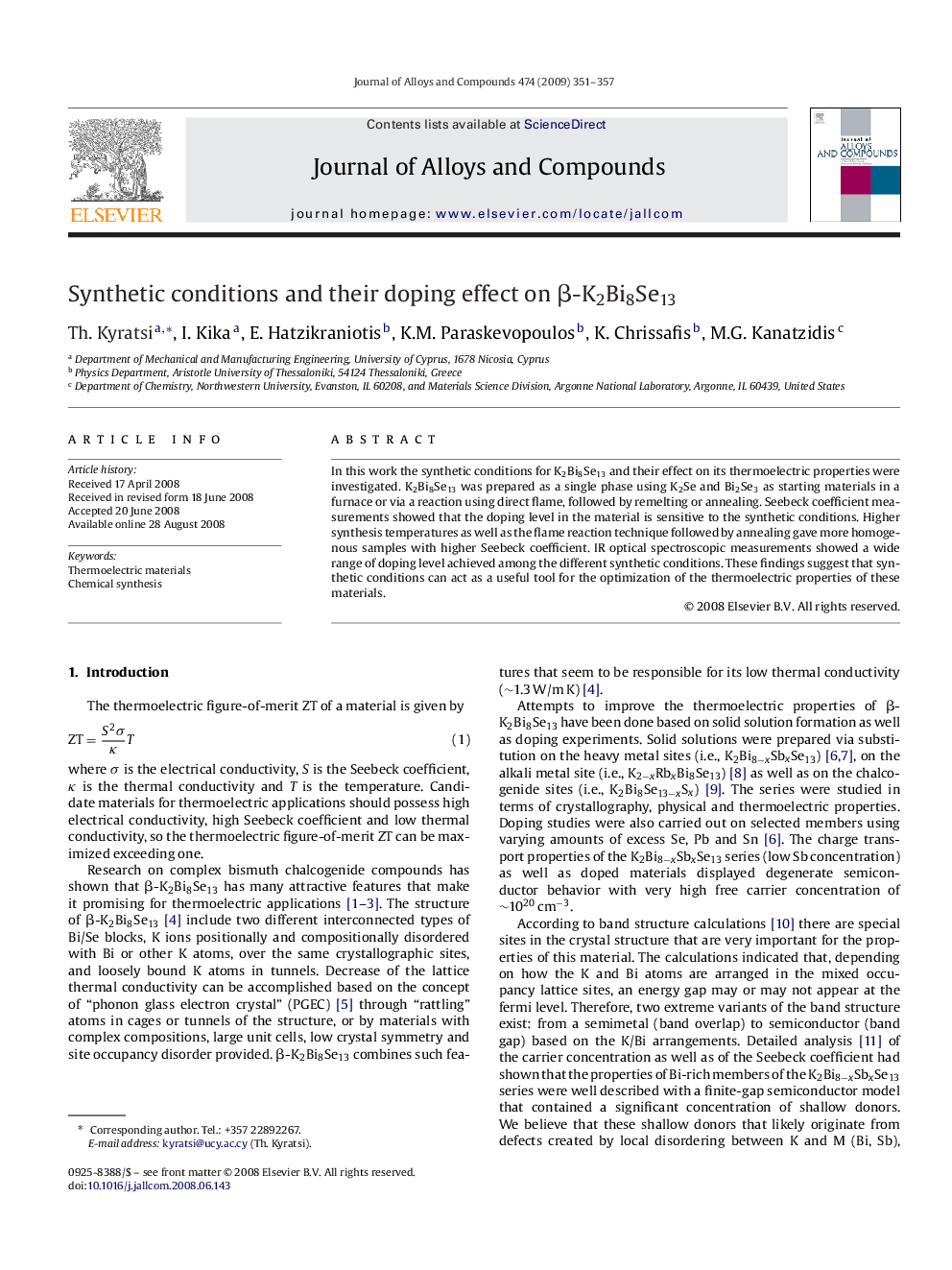 Synthetic conditions and their doping effect on β-K2Bi8Se13