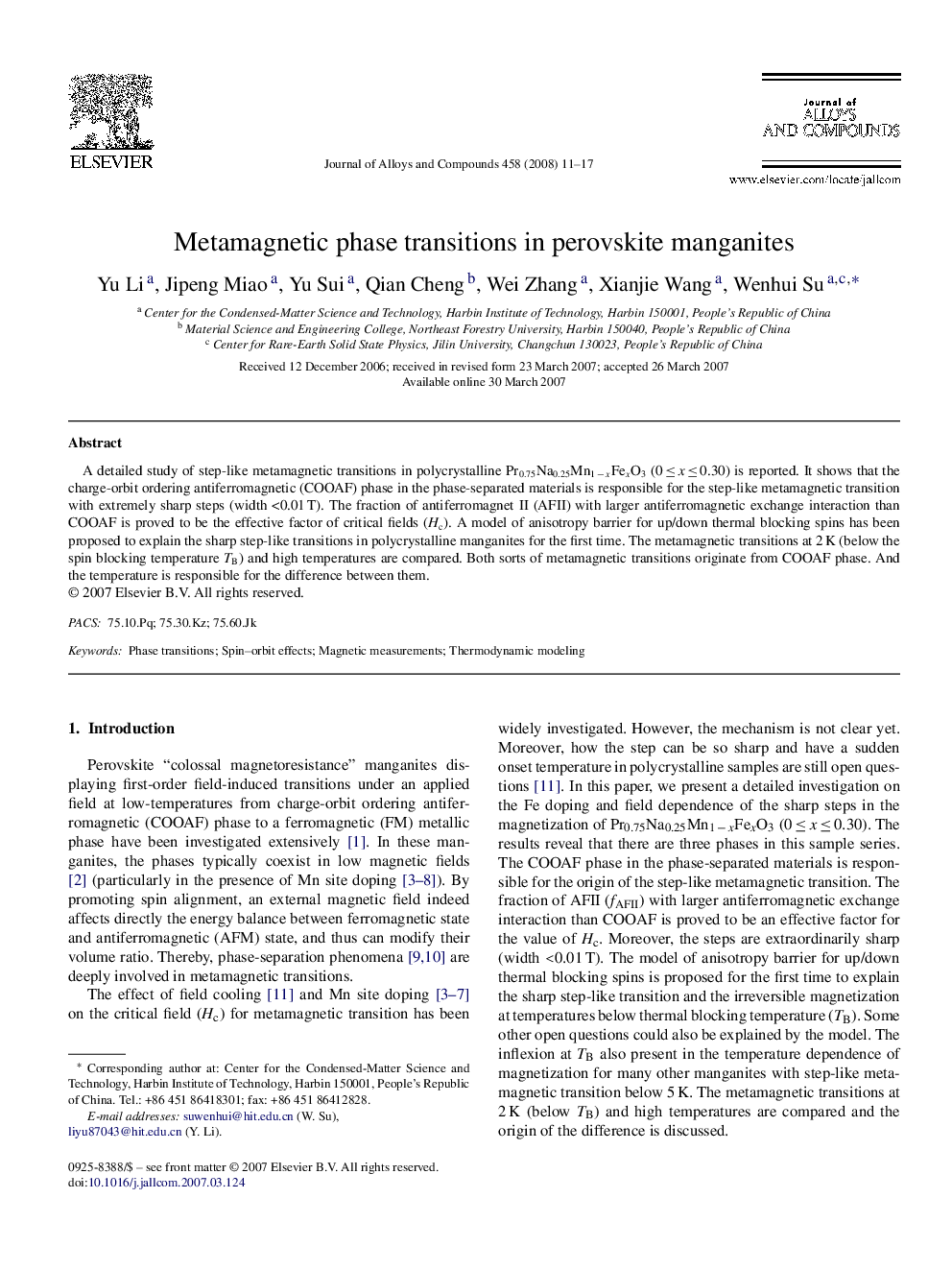 Metamagnetic phase transitions in perovskite manganites