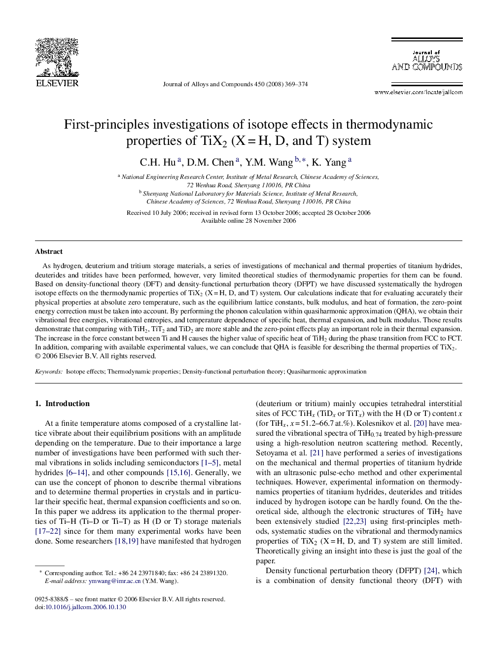 First-principles investigations of isotope effects in thermodynamic properties of TiX2 (X = H, D, and T) system