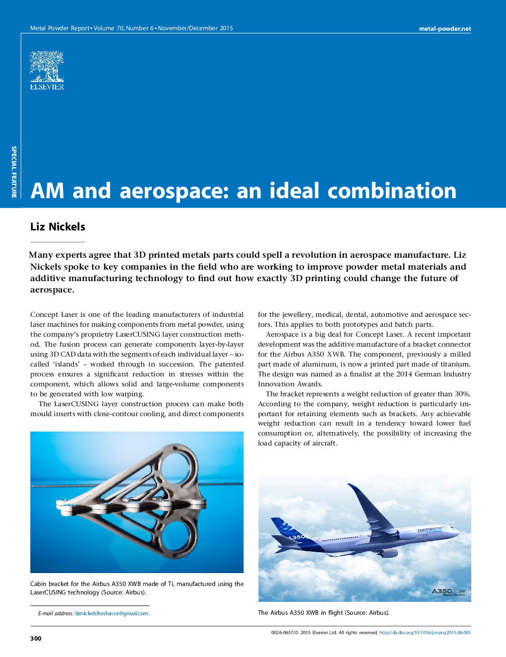 AM and aerospace: an ideal combination