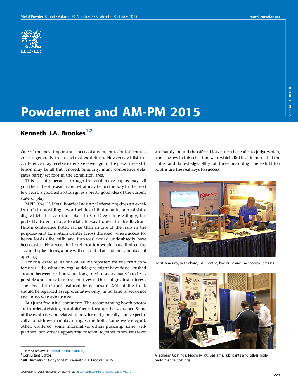 Powdermet and AM-PM 2015