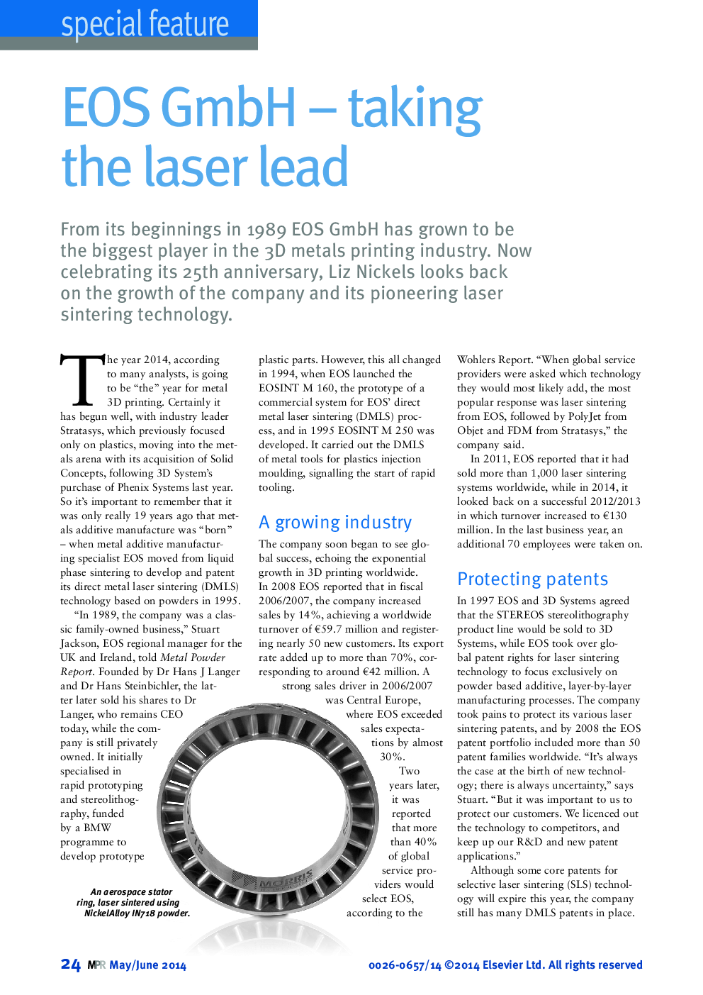 EOS GmbH – taking the laser lead
