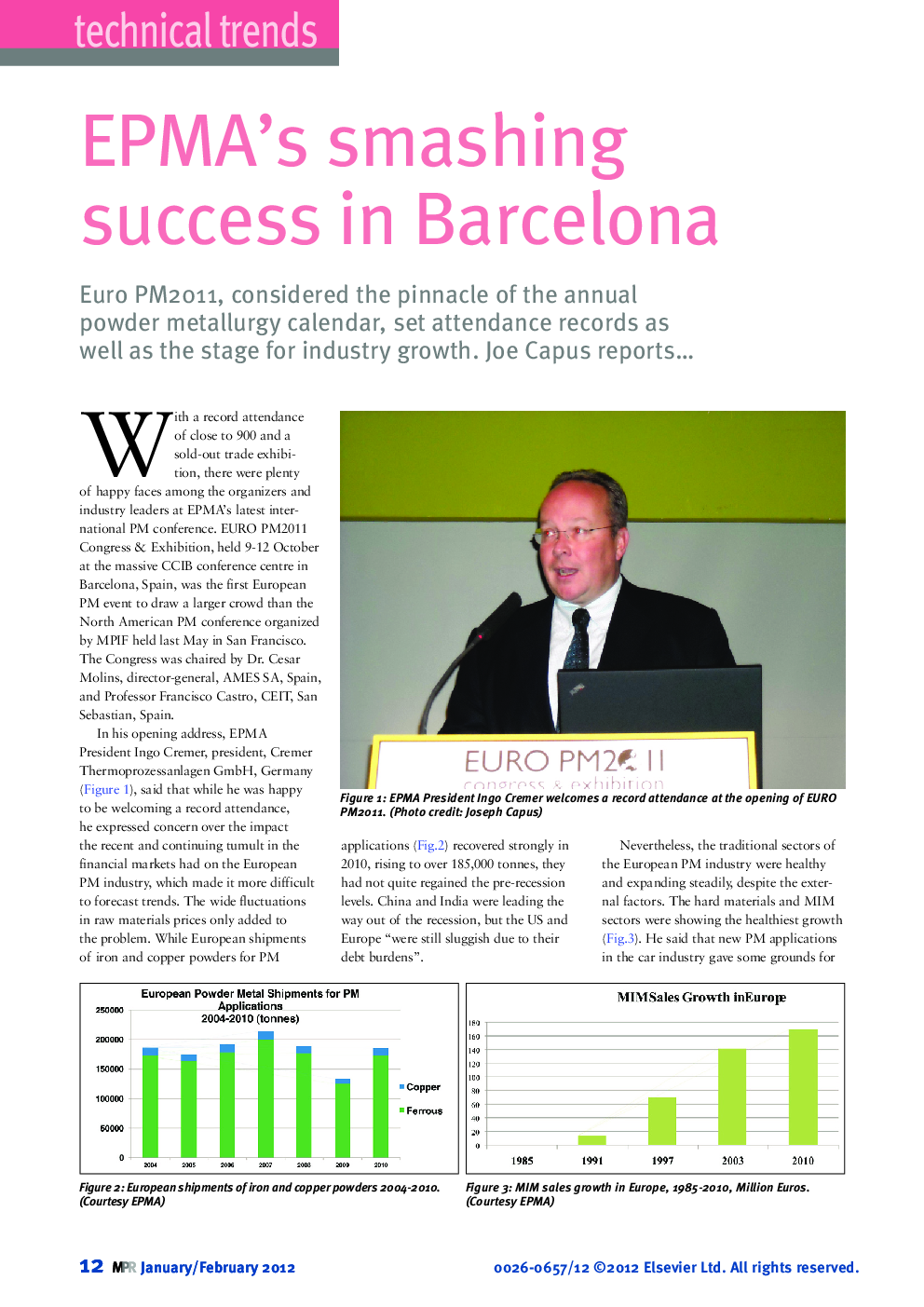 EPMA's smashing success in Barcelona