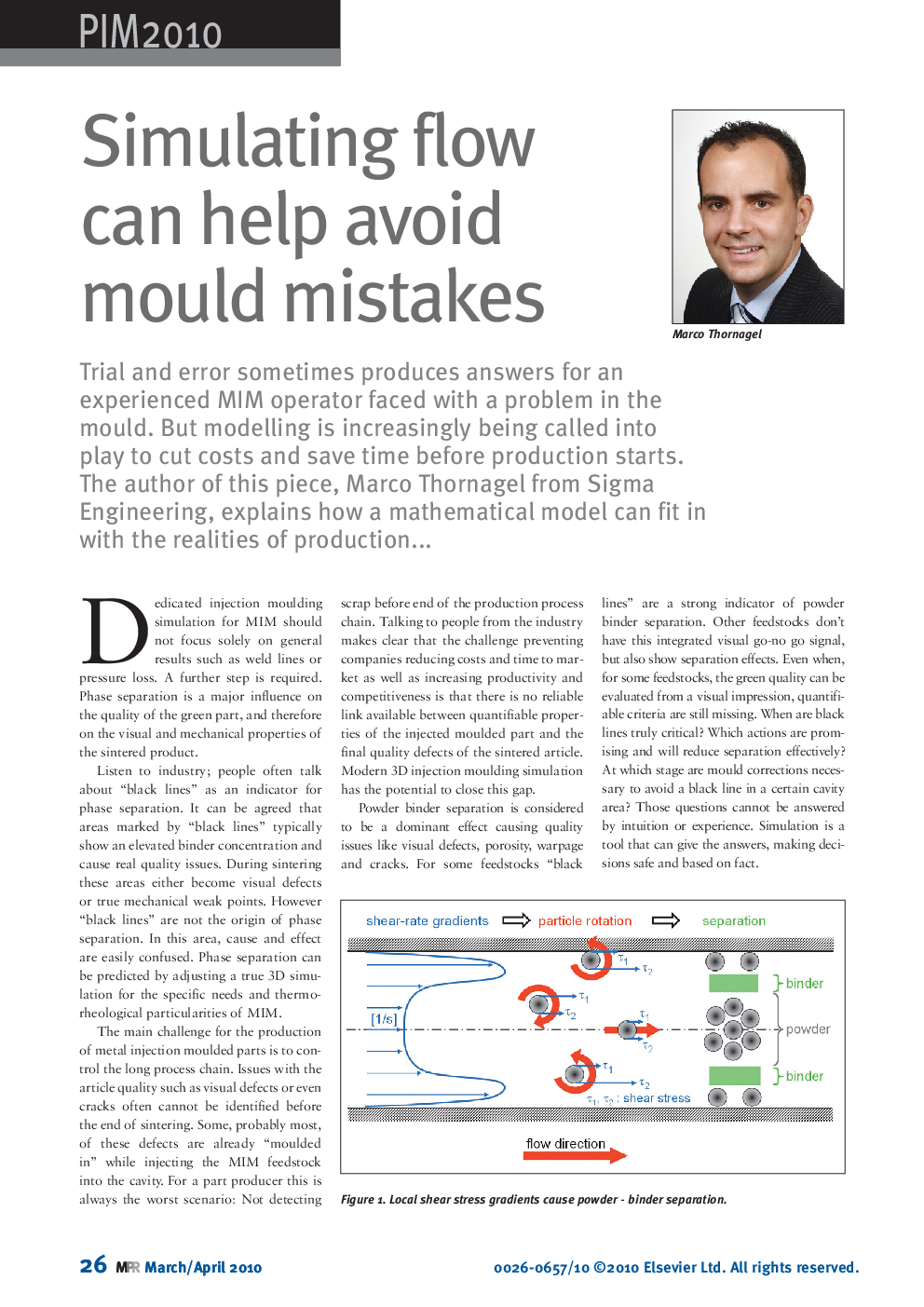 Simulating flow can help avoid mould mistakes 
