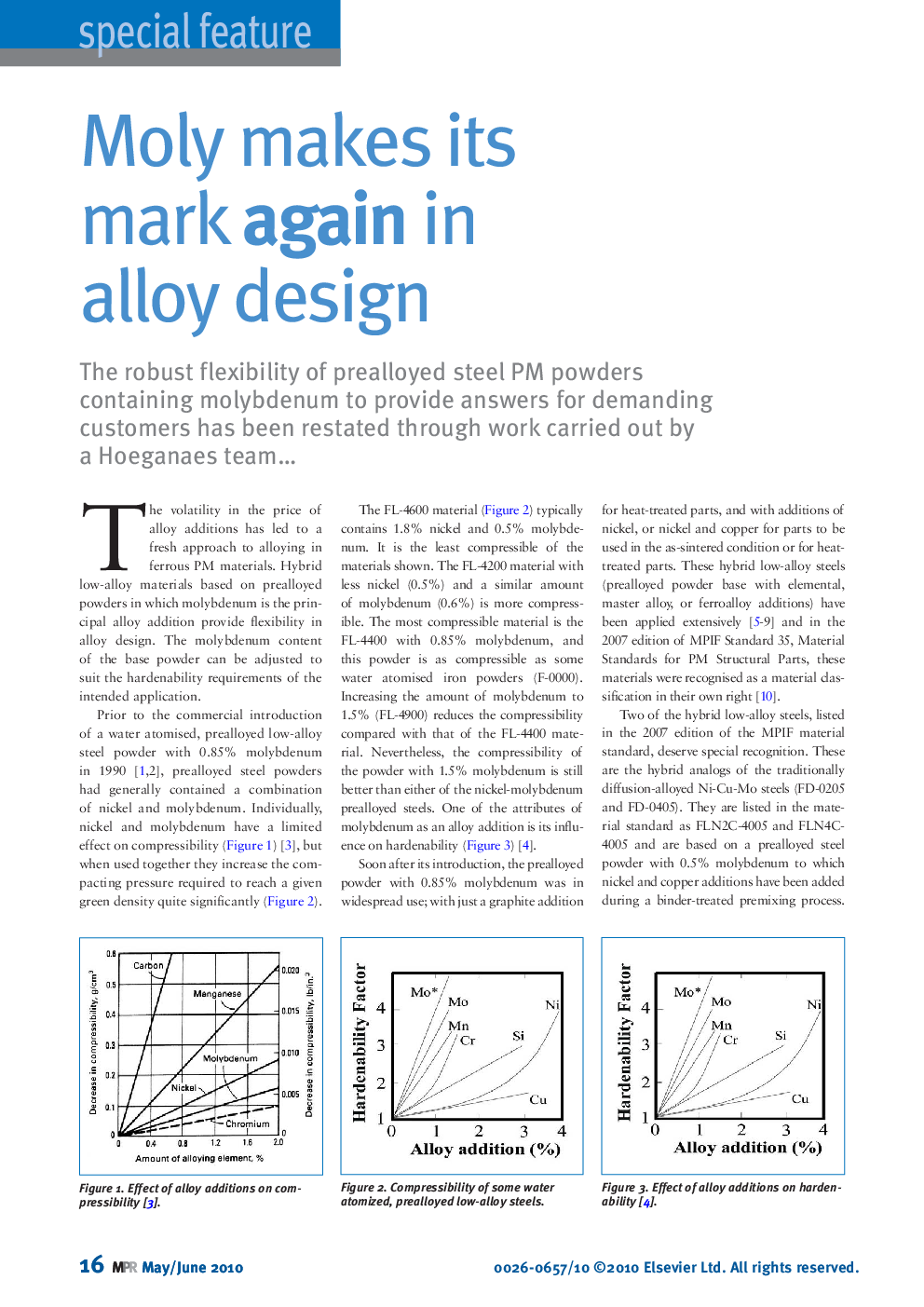 Moly makes its mark again in alloy design