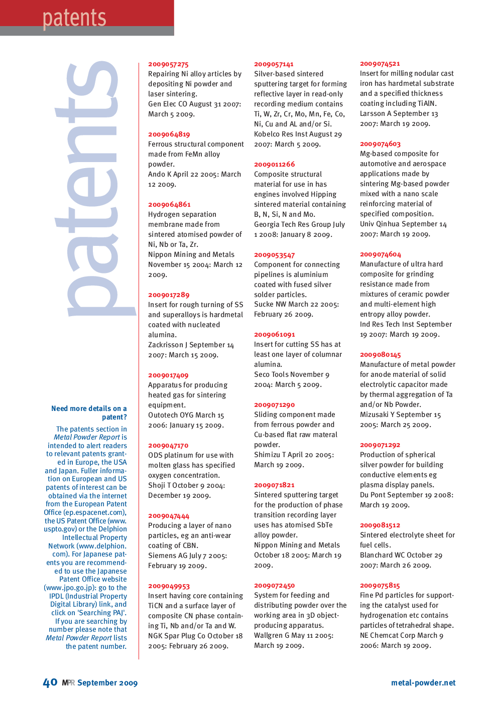 Patents
