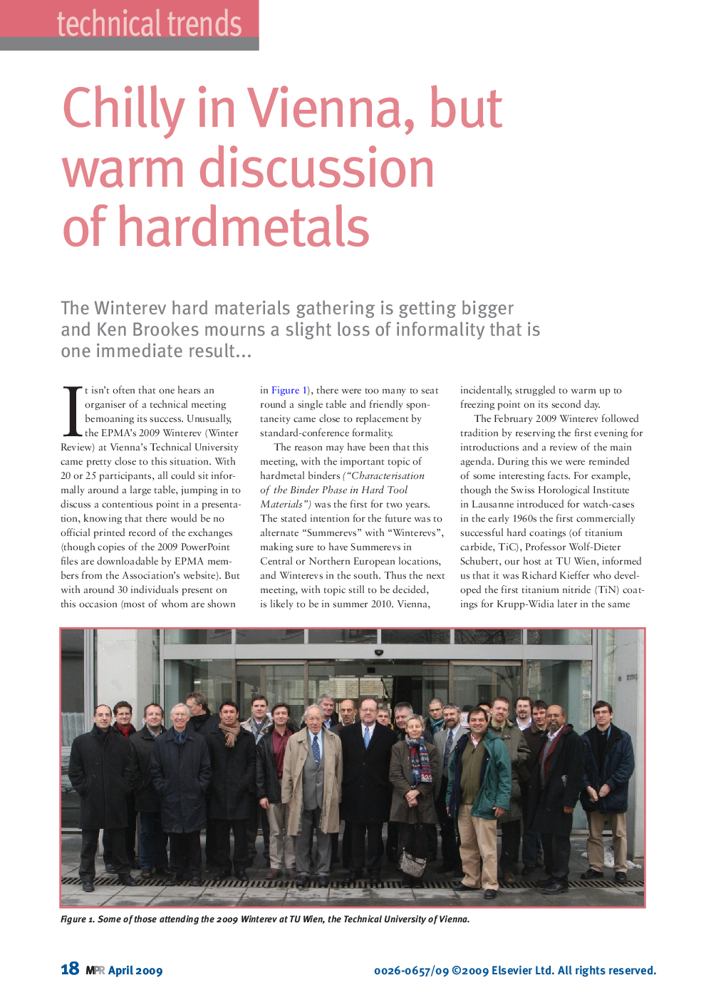 Chilly in Vienna, but warm discussion of hardmetals