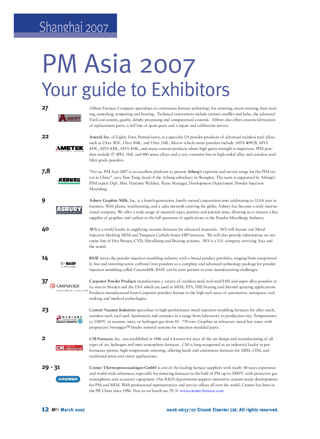 PM Asia 2007
