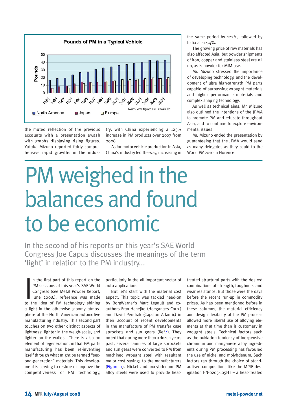 PM weighed in the balances and found to be economic