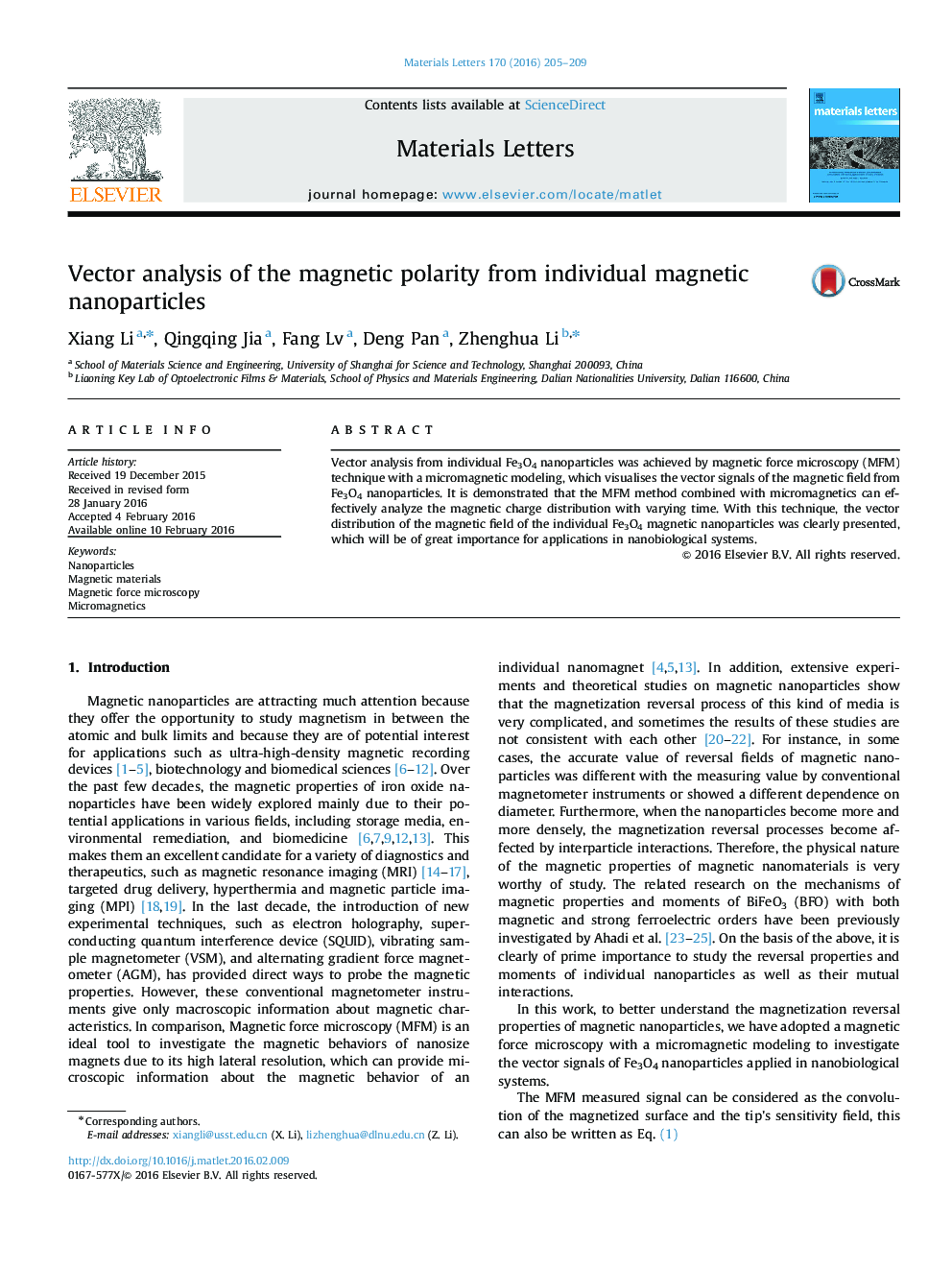 Vector analysis of the magnetic polarity from individual magnetic nanoparticles