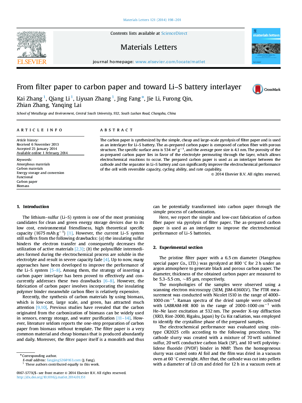 From filter paper to carbon paper and toward Li-S battery interlayer
