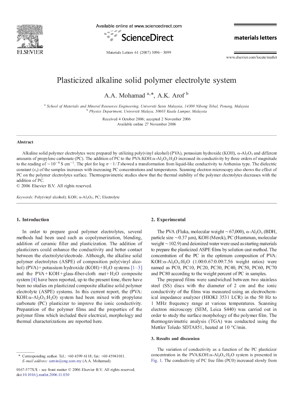 Plasticized alkaline solid polymer electrolyte system