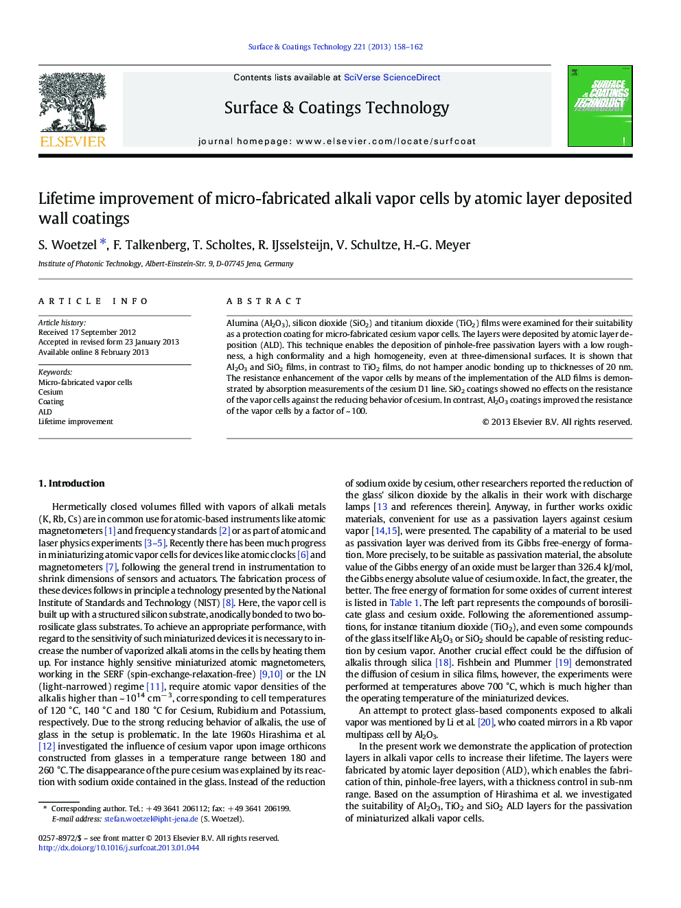 Lifetime improvement of micro-fabricated alkali vapor cells by atomic layer deposited wall coatings