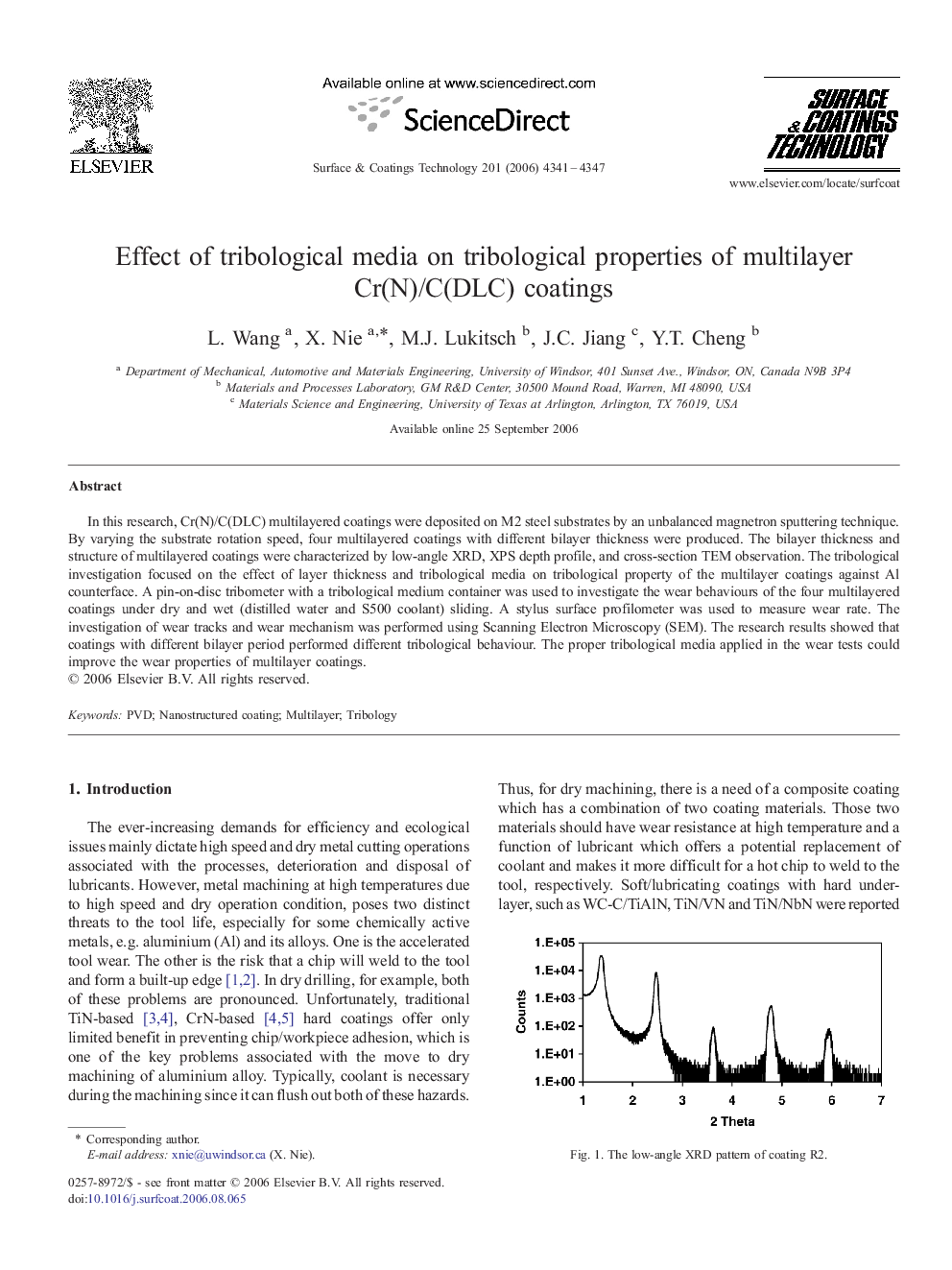 Effect of tribological media on tribological properties of multilayer Cr(N)/C(DLC) coatings