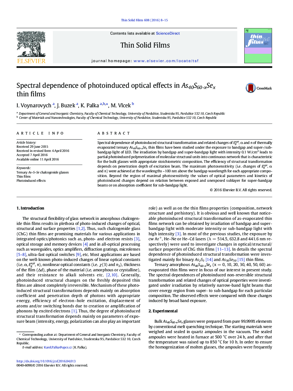 Spectral dependence of photoinduced optical effects in As40S60-xSex thin films