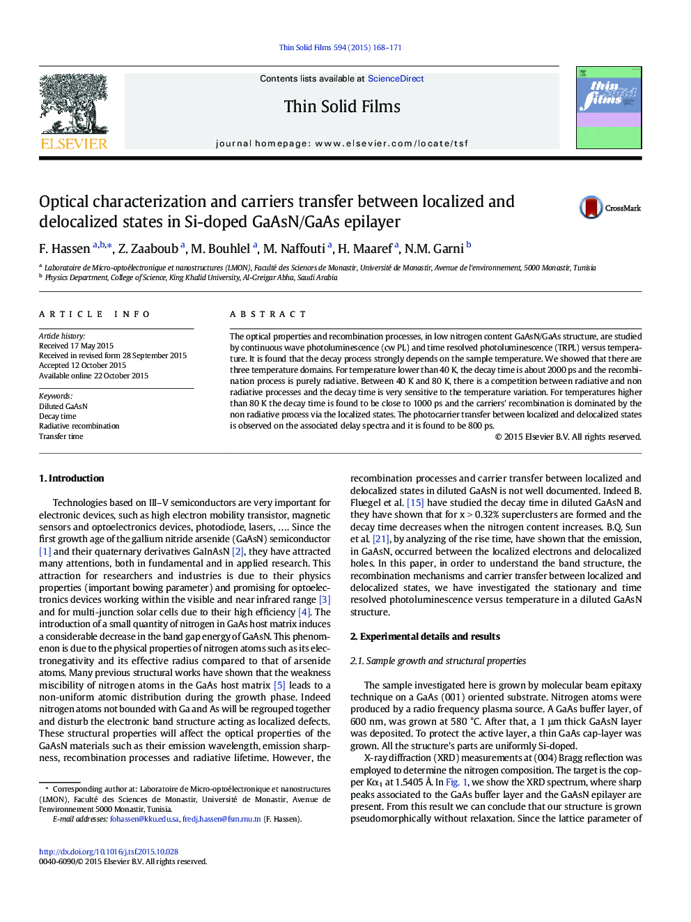 Optical characterization and carriers transfer between localized and delocalized states in Si-doped GaAsN/GaAs epilayer