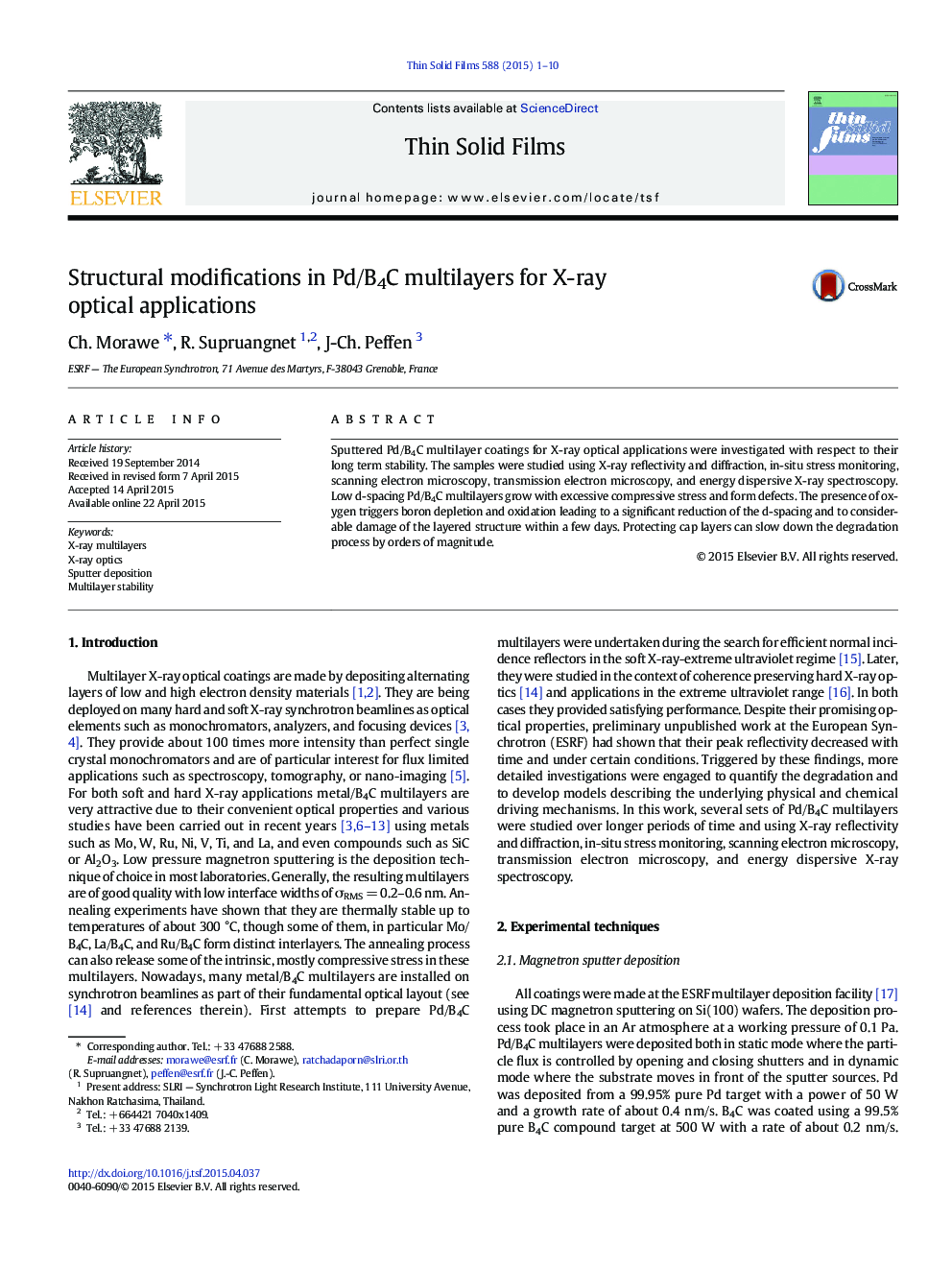 Structural modifications in Pd/B4C multilayers for X-ray optical applications