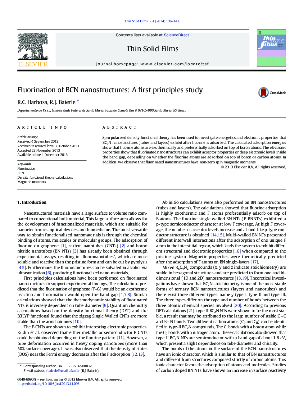 Fluorination of BCN nanostructures: A first principles study