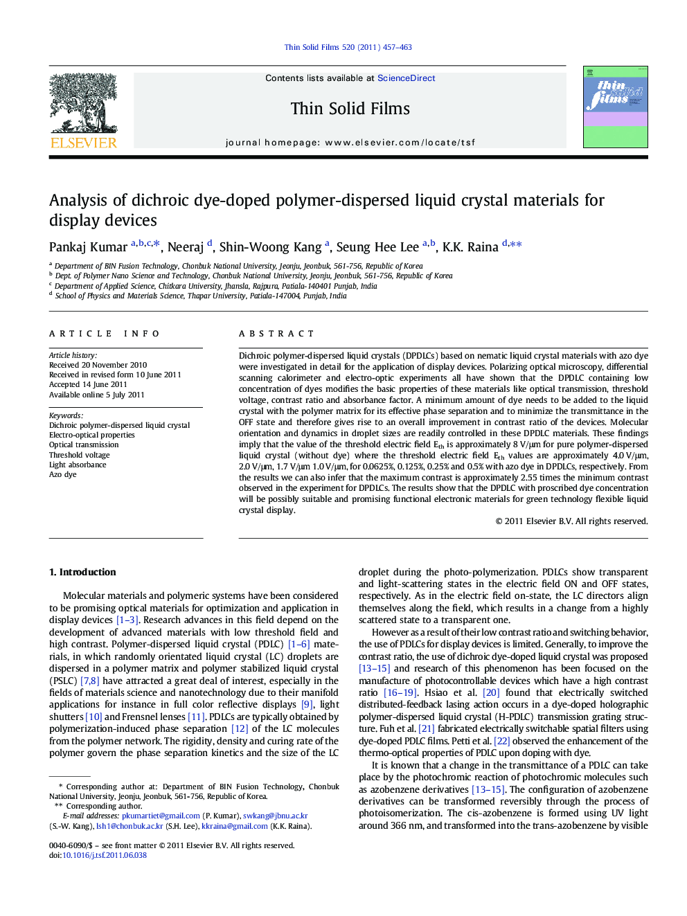 Analysis of dichroic dye-doped polymer-dispersed liquid crystal materials for display devices